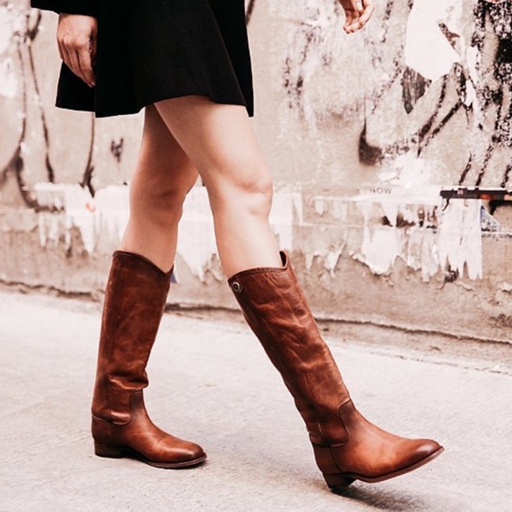 FRYE β’ Melissa Button 2 Riding Motorcycle Boots - Picture 7 of 8